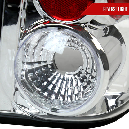 2003-2006 Ford Expedition Tail Lights (Chrome Housing/Clear Lens)