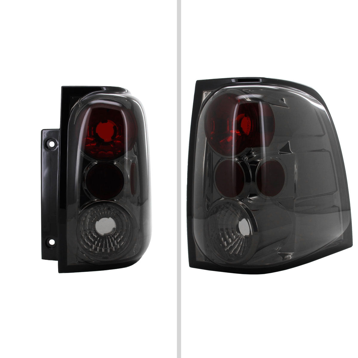 2003-2006 Ford Expedition Tail Lights (Chrome Housing/Smoked Lens)
