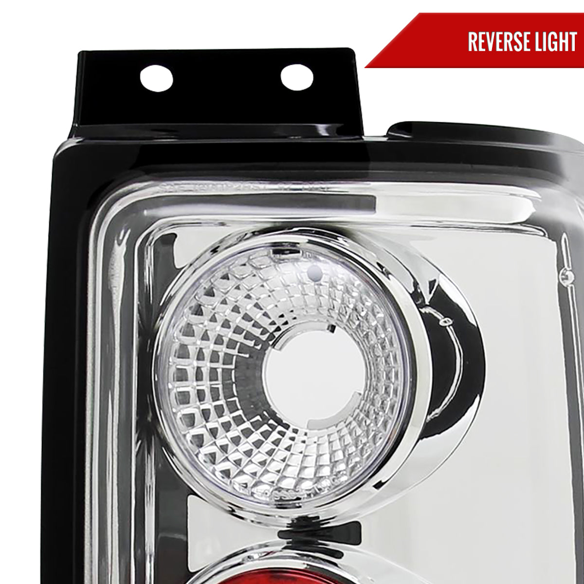 1997-2002 Ford Expedition Tail Lights (Chrome Housing/Clear Lens)