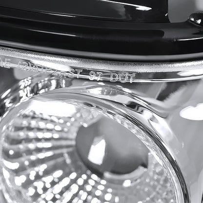1997-2002 Ford Expedition Tail Lights (Chrome Housing/Clear Lens)
