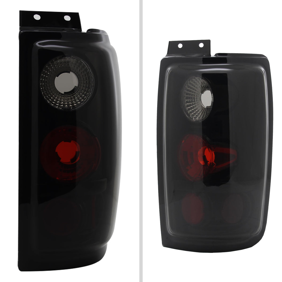 1997-2002 Ford Expedition Tail Lights (Glossy Black Housing/Smoked Lens)