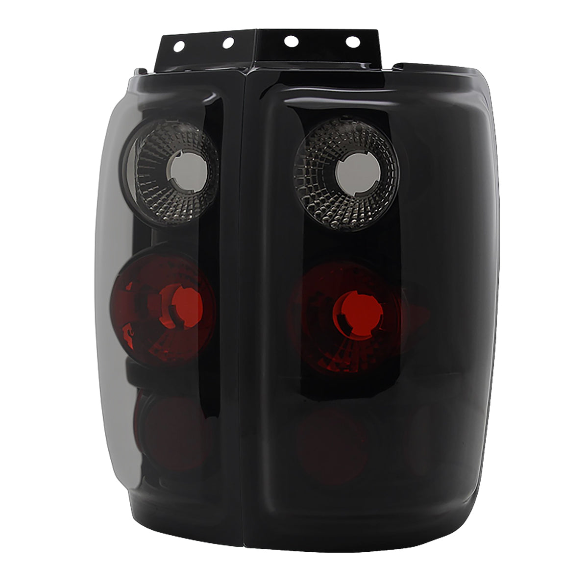 1997-2002 Ford Expedition Tail Lights (Glossy Black Housing/Smoked Lens)