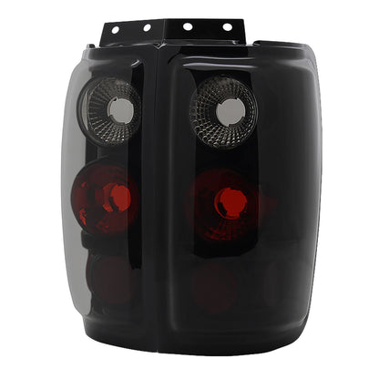 1997-2002 Ford Expedition Tail Lights (Glossy Black Housing/Smoked Lens)