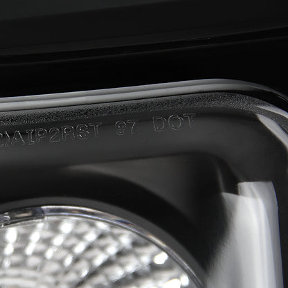 1997-2002 Ford Expedition Tail Lights (Matte Black Housing/Clear Lens)