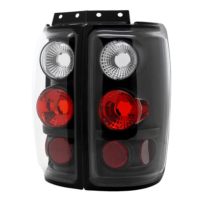 1997-2002 Ford Expedition Tail Lights (Matte Black Housing/Clear Lens)