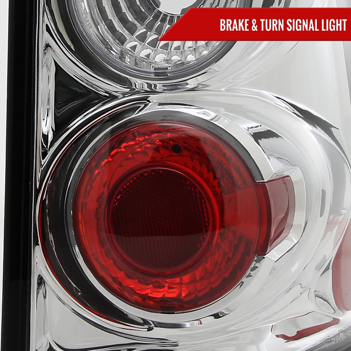 2002-2005 Ford Explorer Tail Lights (Chrome Housing/Clear Lens)