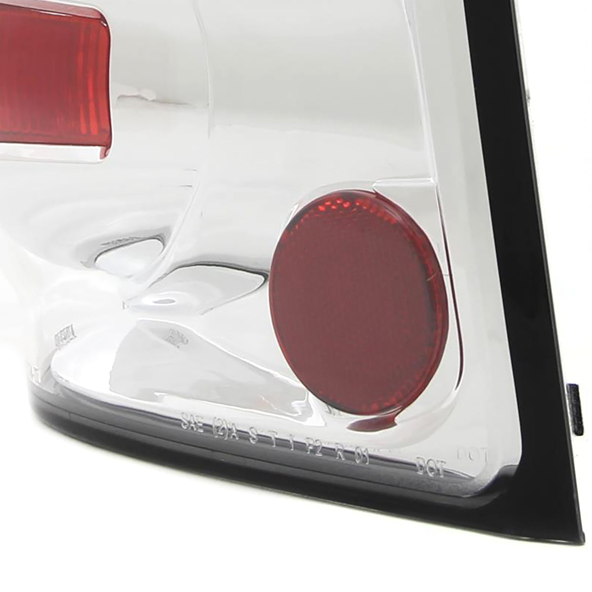 2002-2005 Ford Explorer Tail Lights (Chrome Housing/Clear Lens)
