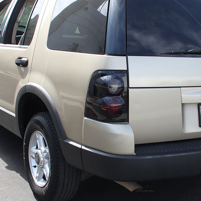 2002-2005 Ford Explorer Tail Lights (Glossy Black Housing/Smoked Lens)