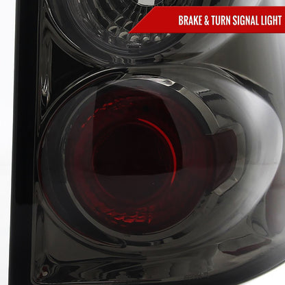 2002-2005 Ford Explorer Tail Lights (Chrome Housing/Smoked Lens)