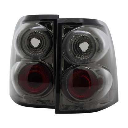 2002-2005 Ford Explorer Tail Lights (Chrome Housing/Smoked Lens)