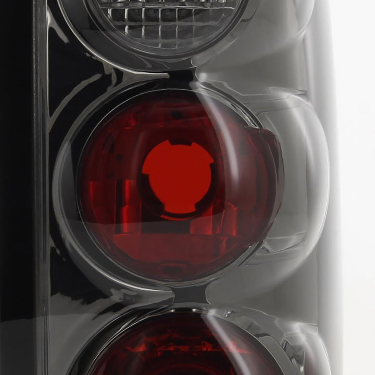 1995-1997 Ford Explorer Tail Lights (Chrome Housing/Smoked Lens)