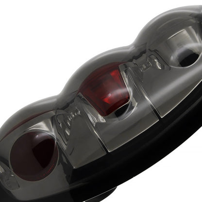 1995-1997 Ford Explorer Tail Lights (Chrome Housing/Smoked Lens)