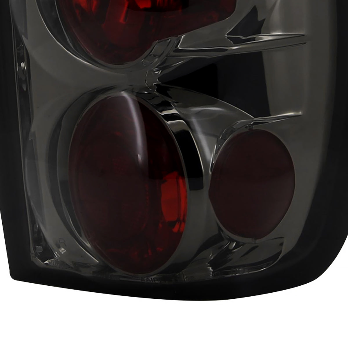 1995-1997 Ford Explorer Tail Lights (Chrome Housing/Smoked Lens)
