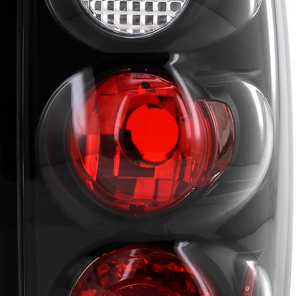 1995-1997 Ford Explorer Tail Lights (Matte Black Housing/Clear Lens)