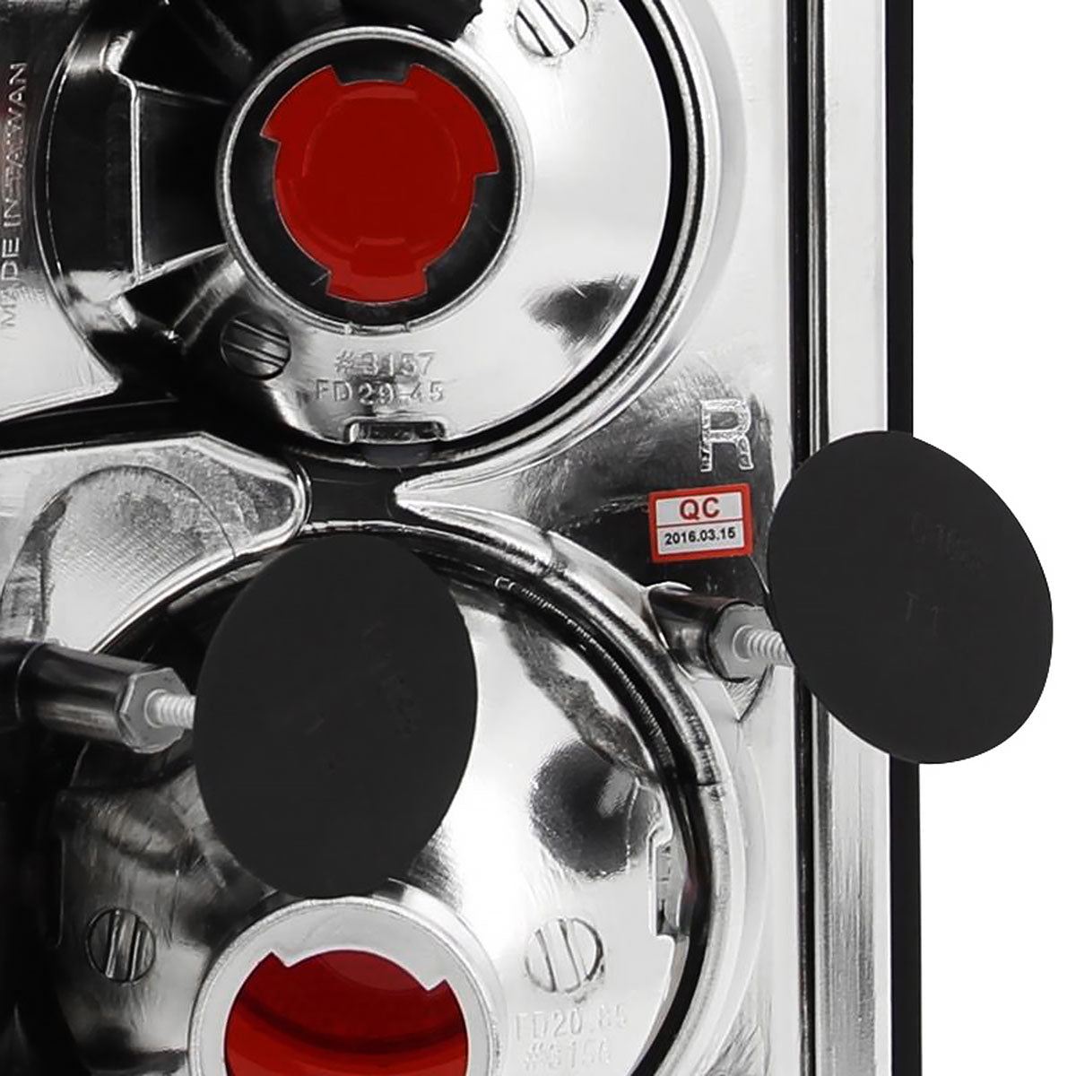 1995-1997 Ford Explorer Tail Lights (Matte Black Housing/Clear Lens)