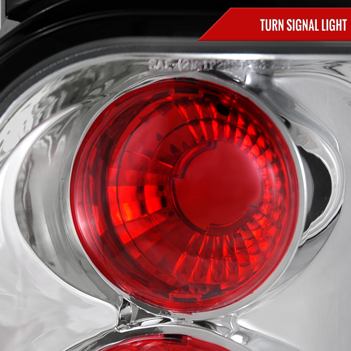 1998-2001 Ford Explorer Mercury Mountaineer Tail Lights (Chrome Housing/Clear Lens)