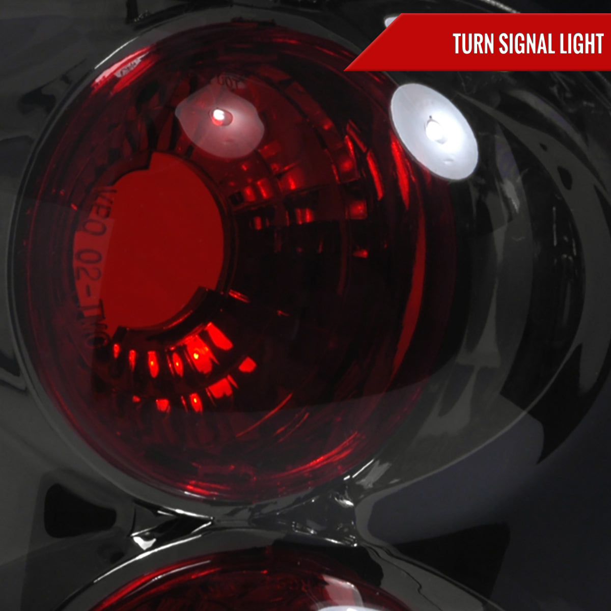 1998-2001 Ford Explorer Mercury Mountaineer Tail Lights (Chrome Housing/Smoked Lens)