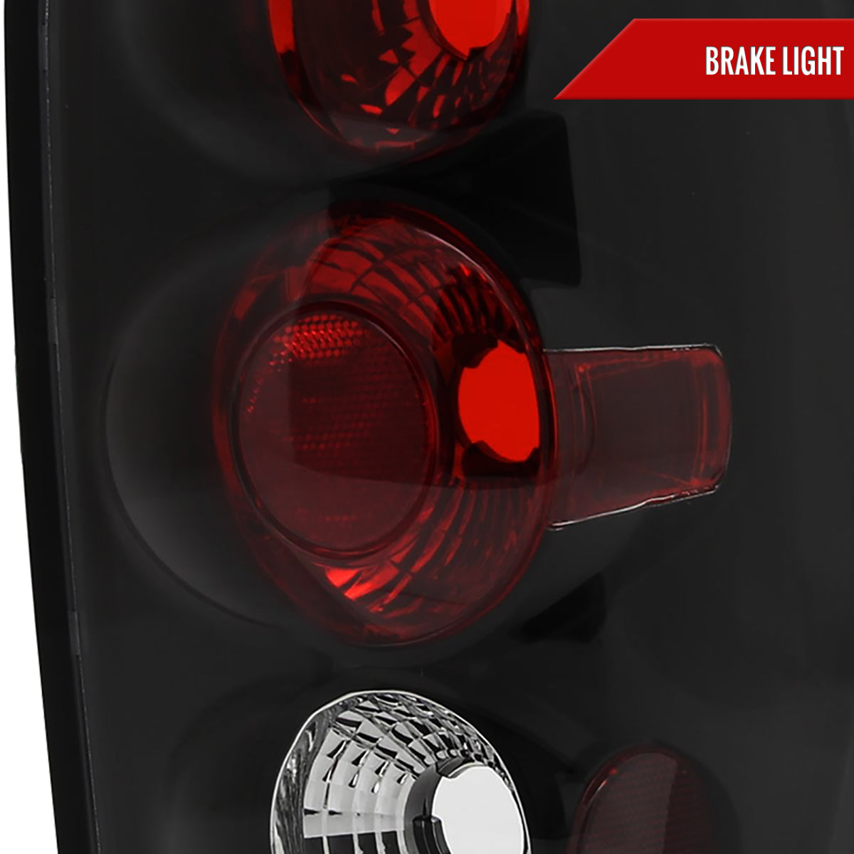 1998-2001 Ford Explorer Mercury Mountaineer Tail Lights (Matte Black Housing/Clear Lens)