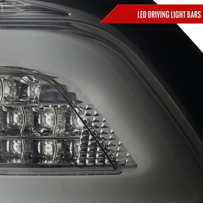2008-2017 Mitsubishi Lancer / 2008-2015 Lancer EVO X Sedan LED Tail Lights (Chrome Housing/Smoked Lens)