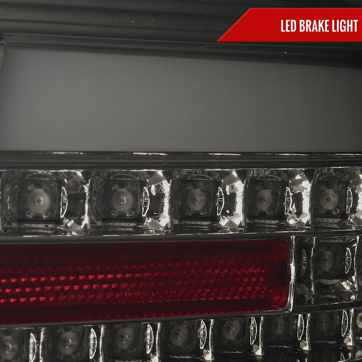 2008-2017 Mitsubishi Lancer / 2008-2015 Lancer EVO X Sedan LED Tail Lights (Chrome Housing/Smoked Lens)