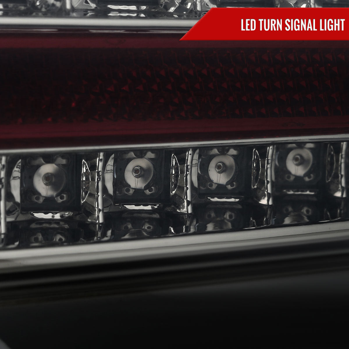 2008-2017 Mitsubishi Lancer / 2008-2015 Lancer EVO X Sedan LED Tail Lights (Chrome Housing/Smoked Lens)