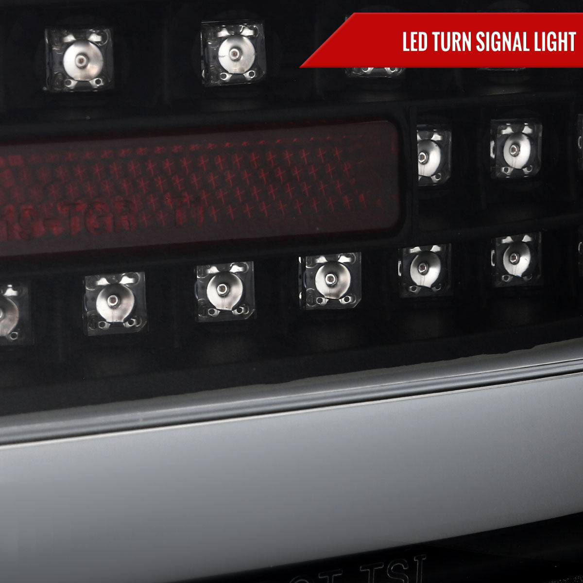 2008-2017 Mitsubishi Lancer / 2008-2015 Lancer EVO X Sedan LED Tail Lights (Matte Black Housing/Clear Lens)