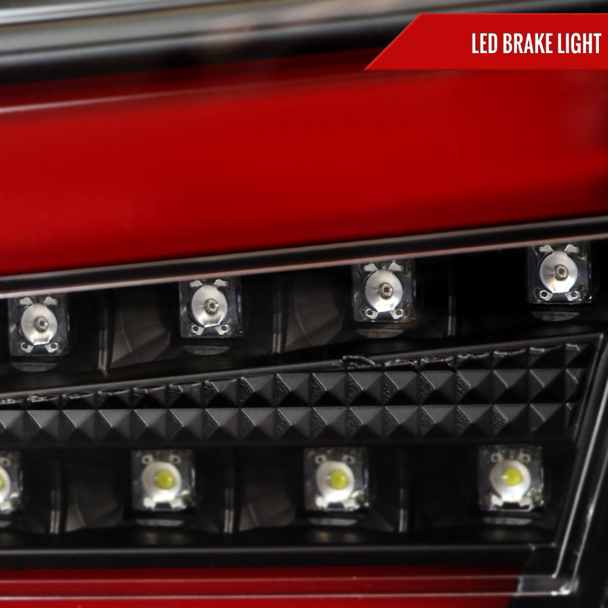 2008-2017 Mitsubishi Lancer / 2008-2015 Lancer EVO X Sedan Red Bar LED Tail Lights (Black Housing/Clear Lens)