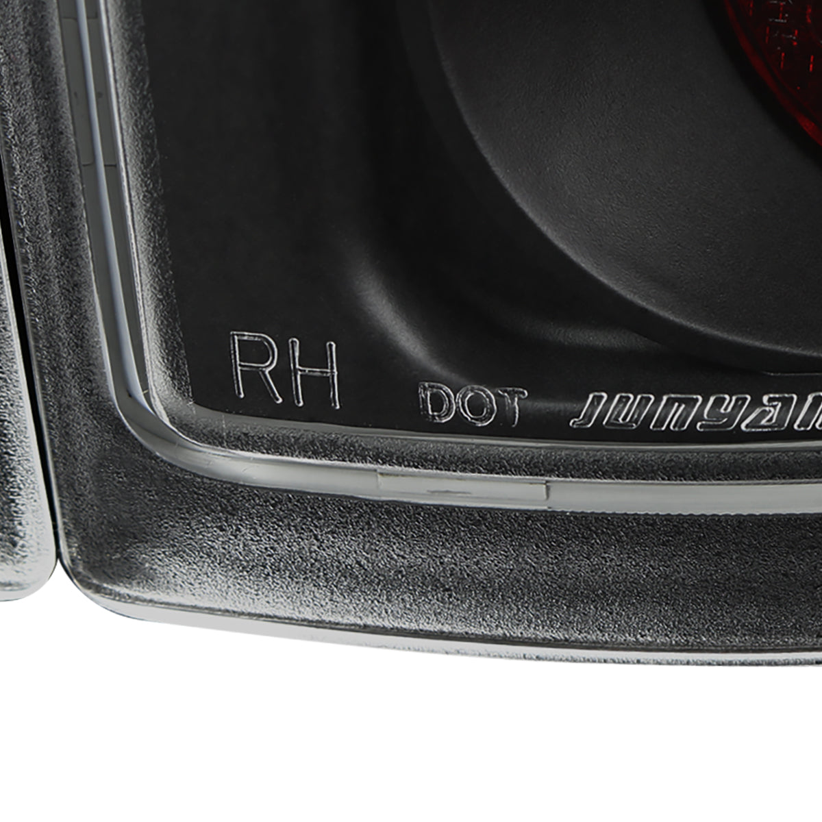 2004-2008 Ford F-150 Styleside Tail Lights (Matte Black Housing/Clear Lens)