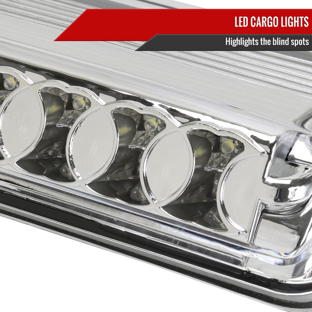 2004-2008 Ford F-150 LED 3rd Brake Light (Chrome Housing/Clear Lens)
