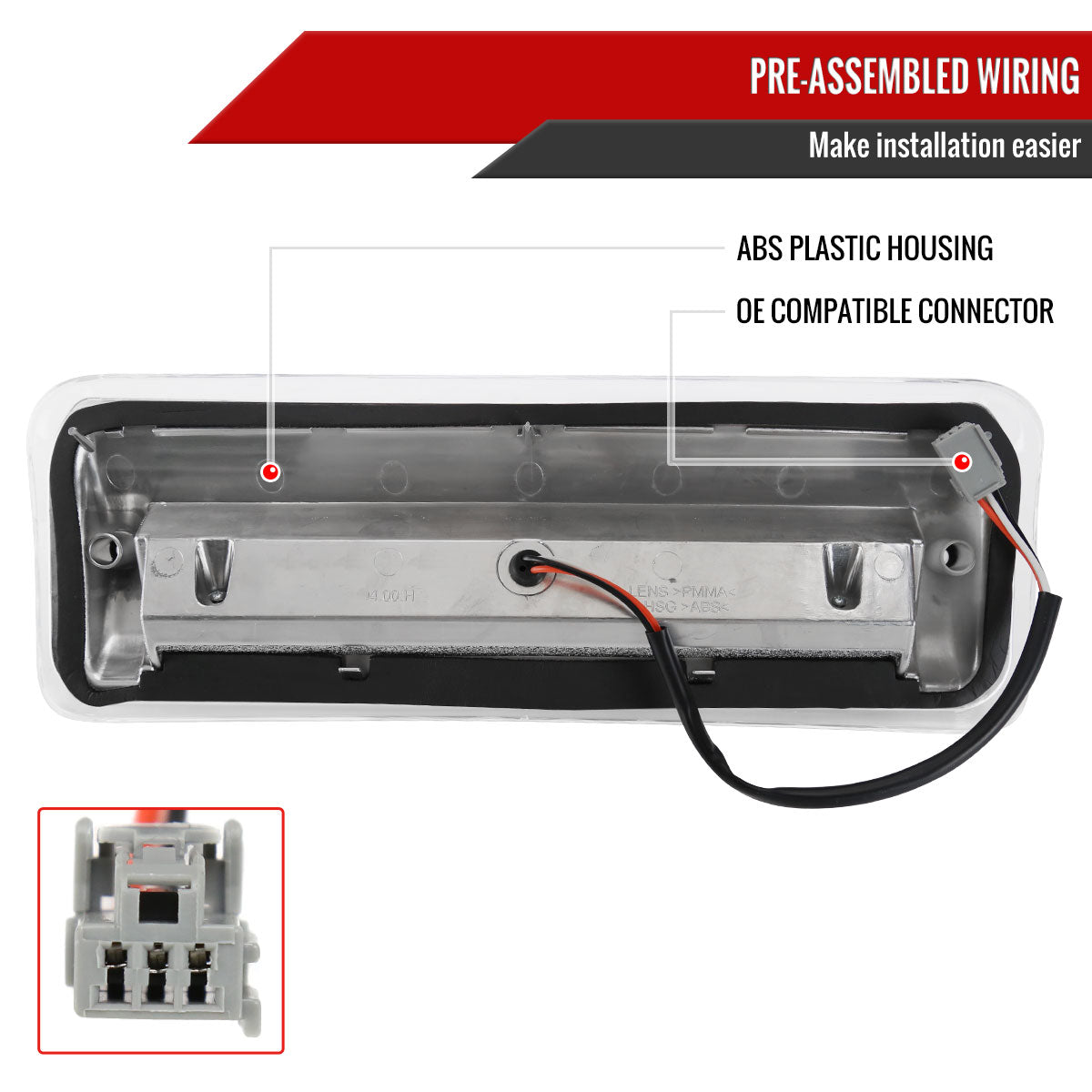 2004-2008 Ford F-150 LED 3rd Brake Light (Chrome Housing/Clear Lens)