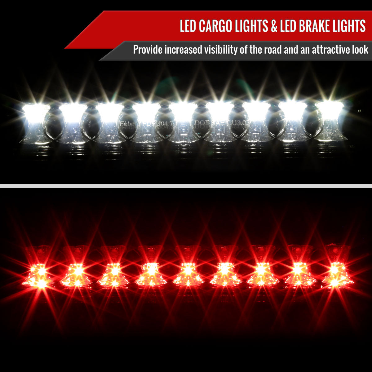 2004-2008 Ford F-150 LED 3rd Brake Light (Chrome Housing/Smoked Lens)