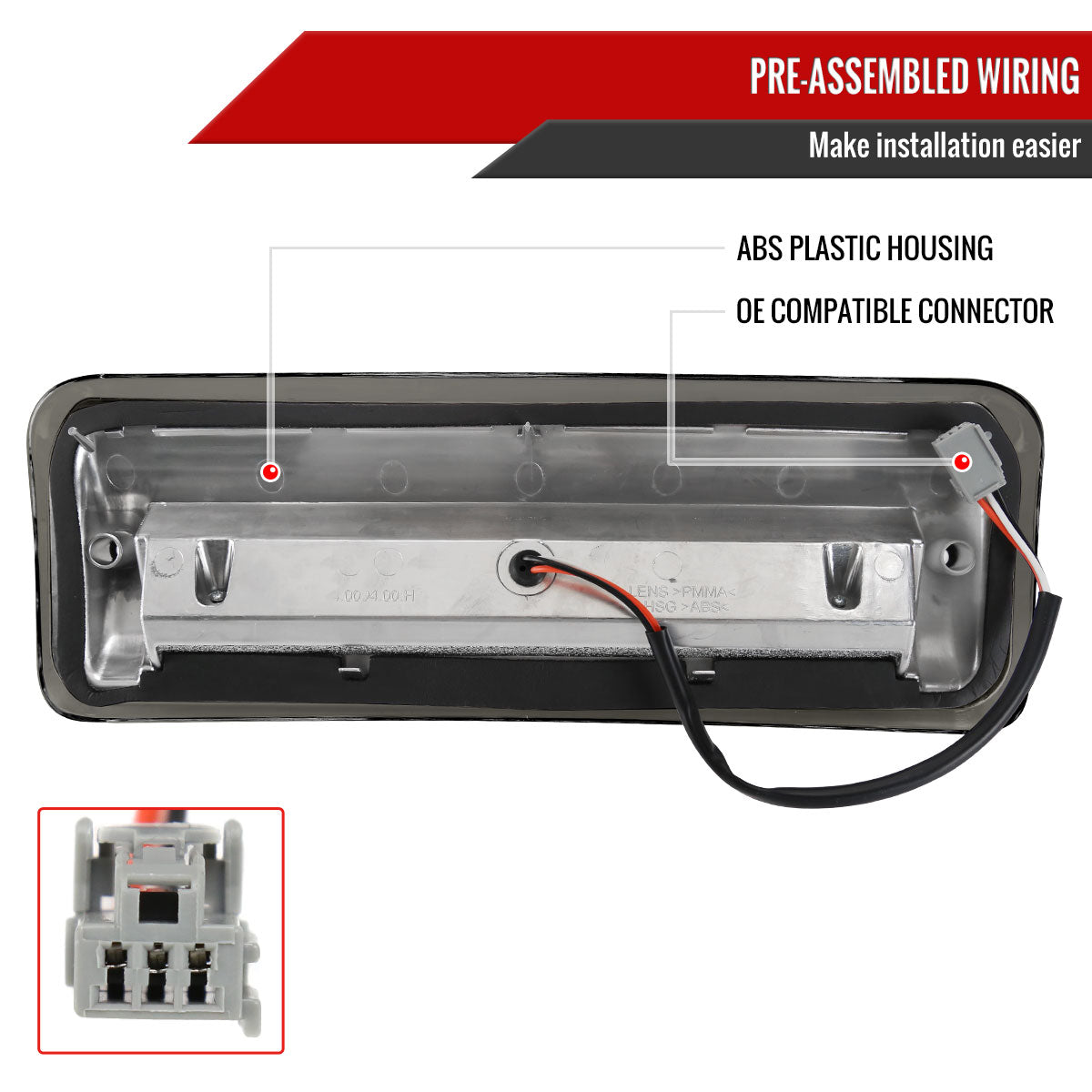 2004-2008 Ford F-150 LED 3rd Brake Light (Chrome Housing/Smoked Lens)