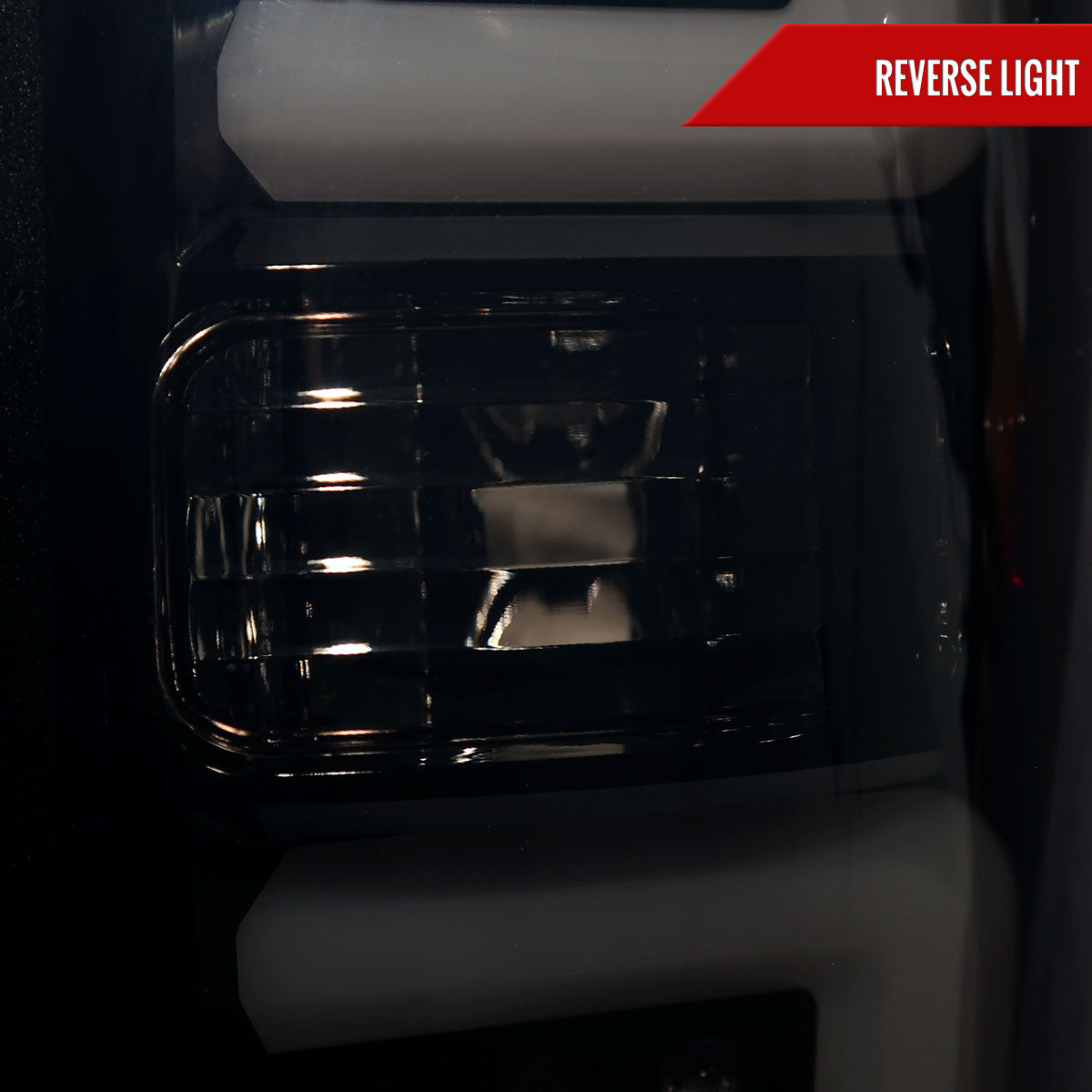2009-2014 Ford F-150 White C-Bar LED Tail Lights (Glossy Black Housing/Smoked Lens)