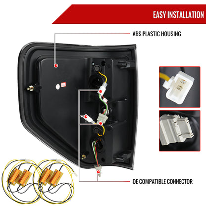 2009-2014 Ford F-150 LED Tail Lights (Glossy Black Housing/Smoked Lens)