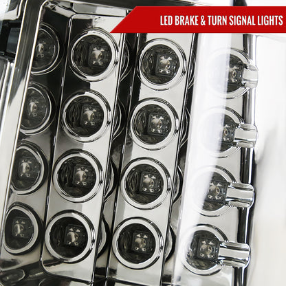 2009-2014 Ford F-150 LED Tail Lights (Chrome Housing/Clear Lens)