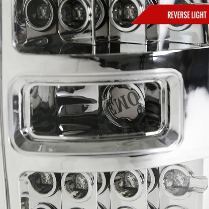 2009-2014 Ford F-150 LED Tail Lights (Chrome Housing/Clear Lens)
