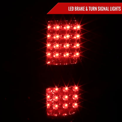 2009-2014 Ford F-150 LED Tail Lights (Chrome Housing/Smoked Lens)