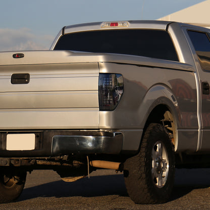 2009-2014 Ford F-150 LED Tail Lights (Chrome Housing/Smoked Lens)