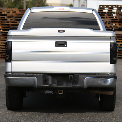 2009-2014 Ford F-150 LED Tail Lights (Chrome Housing/Smoked Lens)