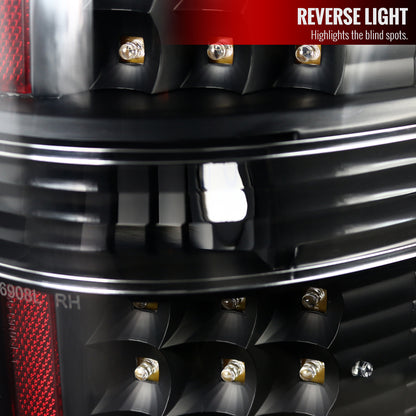 2009-2014 Ford F-150 LED Tail Lights - OZ (Matte Black Housing/Clear Lens)