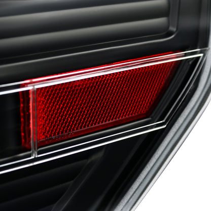 2009-2014 Ford F-150 LED Tail Lights - OZ (Matte Black Housing/Clear Lens)