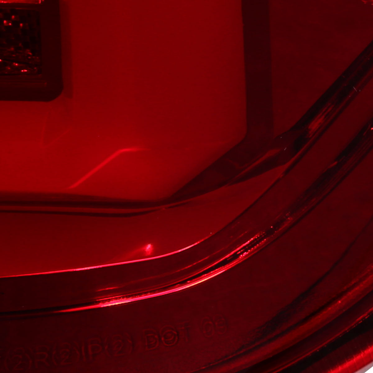 2009-2014 Ford F-150 Red C-Bar LED Tail Lights (Chrome Housing/Red Lens)