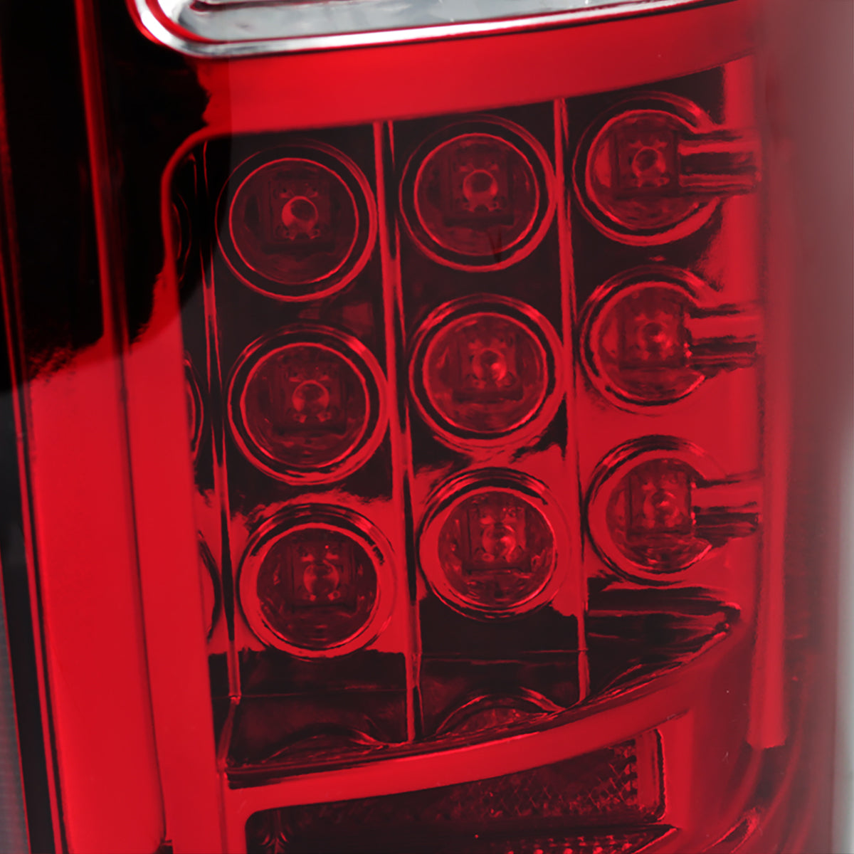 2009-2014 Ford F-150 LED Tail Lights (Chrome Housing/Red Lens)