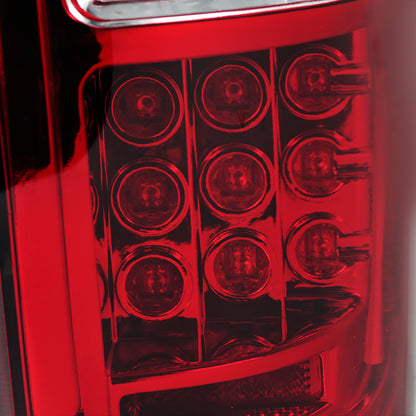 2009-2014 Ford F-150 LED Tail Lights (Chrome Housing/Red Lens)