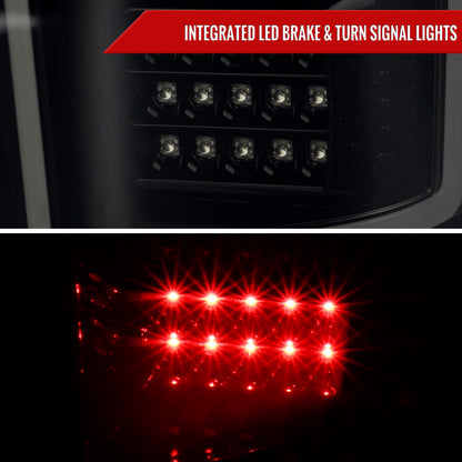 2015-2017 Ford F-150 LED Tail Lights (Glossy Black Housing/Smoked Lens)