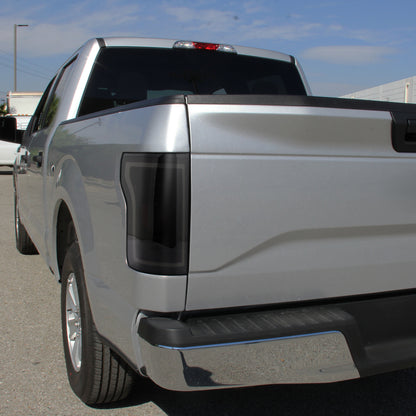 2015-2017 Ford F-150 LED Tail Lights (Glossy Black Housing/Smoked Lens)