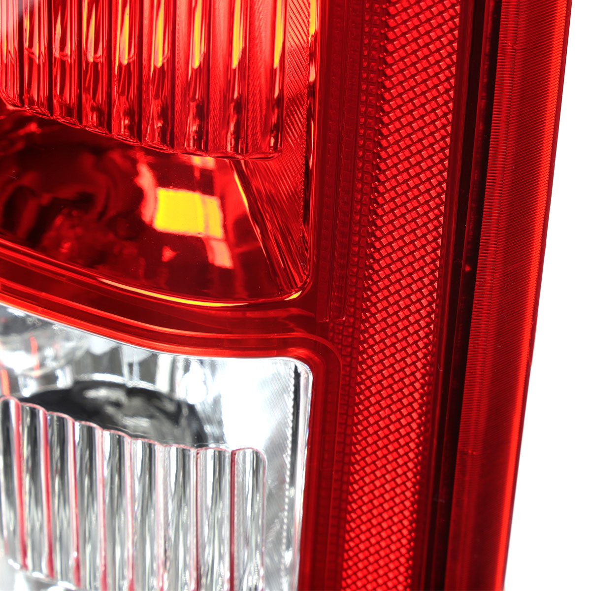 2015-2017 Ford F-150 Factory Style Driver/Left Replacement Tail Light Assembly (Chrome Housing/Red Clear Lens)