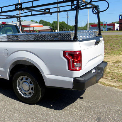 2015-2017 Ford F-150 Factory Style Driver/Left Replacement Tail Light Assembly (Chrome Housing/Red Clear Lens)