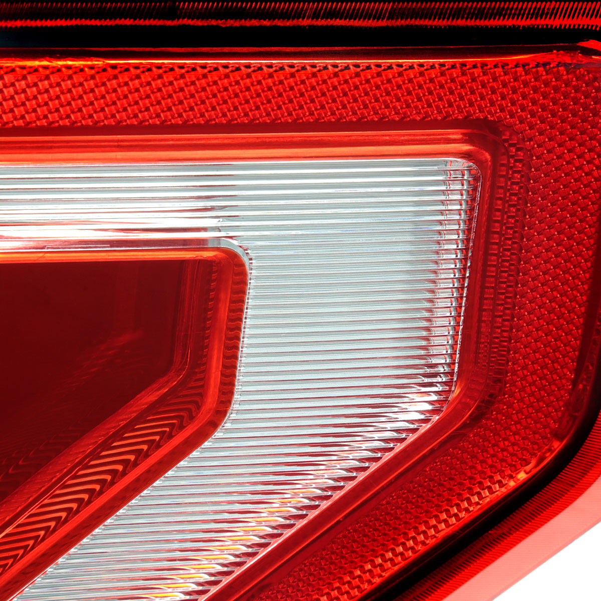 2015-2017 Ford F-150 Factory Style Replacement Tail Light Assembly (Chrome Housing/Red Clear Lens)