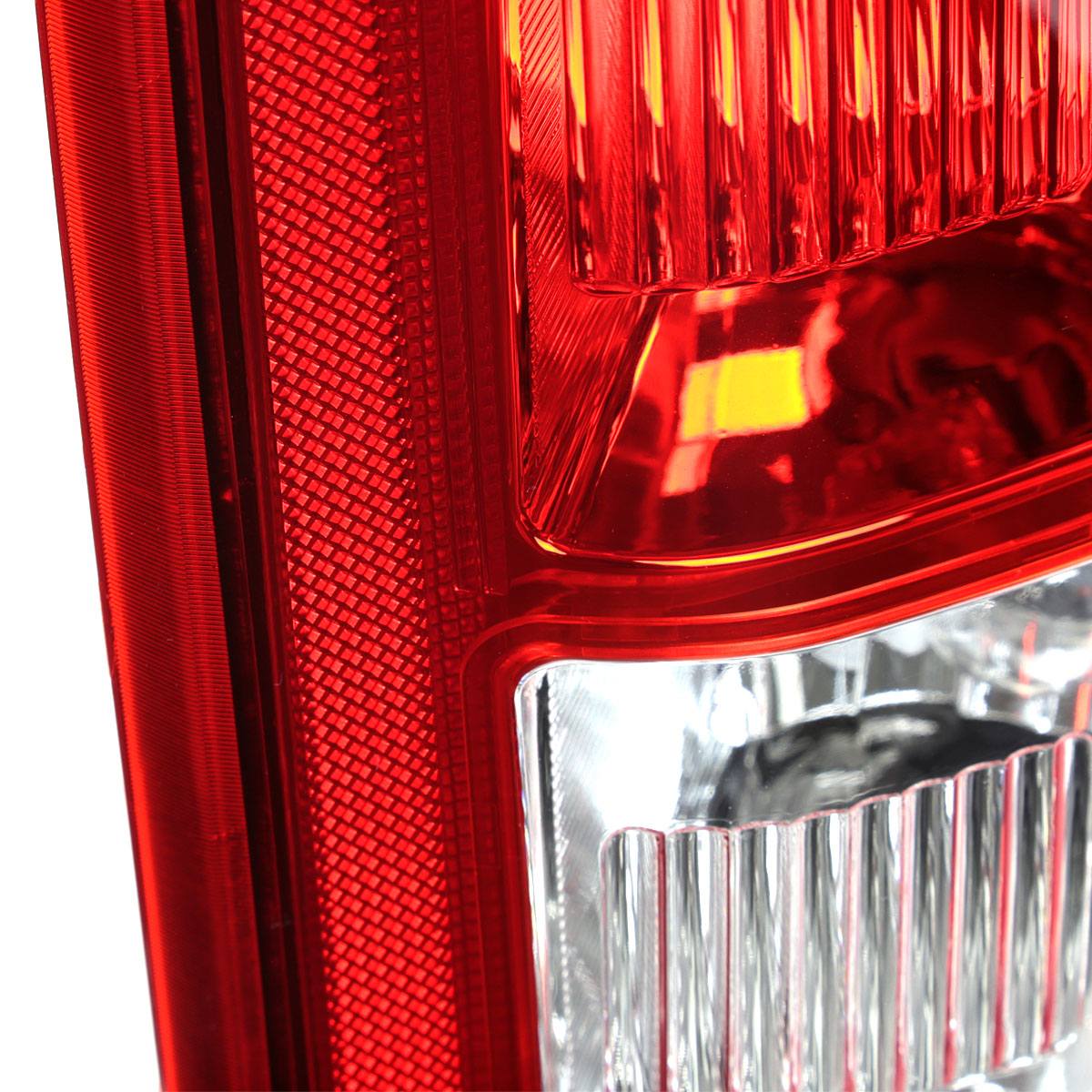 2015-2017 Ford F-150 Factory Style Replacement Tail Light Assembly (Chrome Housing/Red Clear Lens)